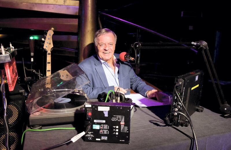 DJ Tony Blackburn at BBC London 94.9's celebration of his 50 years in radio, in central London, highlights of Blackburn's fifty years in the business will be aired on BBC Local radio on Friday July 25th.