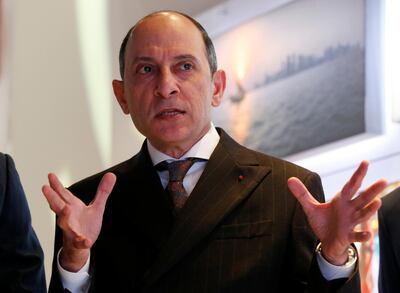 FILE PHOTO Qatar Airways Chief Executive Akbar Al Baker gestures as he tours the exhibition stand of the company at the International Tourism Trade Fair (ITB) in Berlin, Germany, March 9, 2016.   REUTERS/Fabrizio Bensch/File Photo