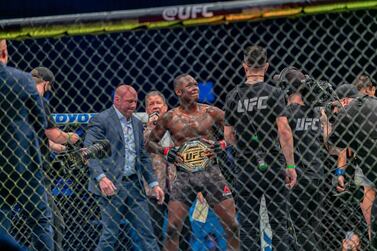 Israel Adesanya defended his middleweight title at UFC 253. Courtesy UFC