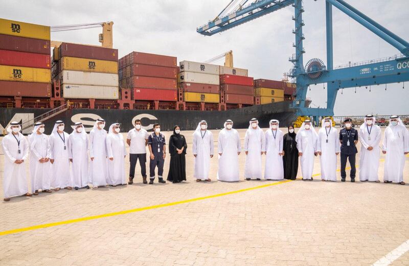 Mohammed bin Hamad Al Sharqi inaugurates the expansion of Fujairah Ports with an investment of AED 10 billion. WAM