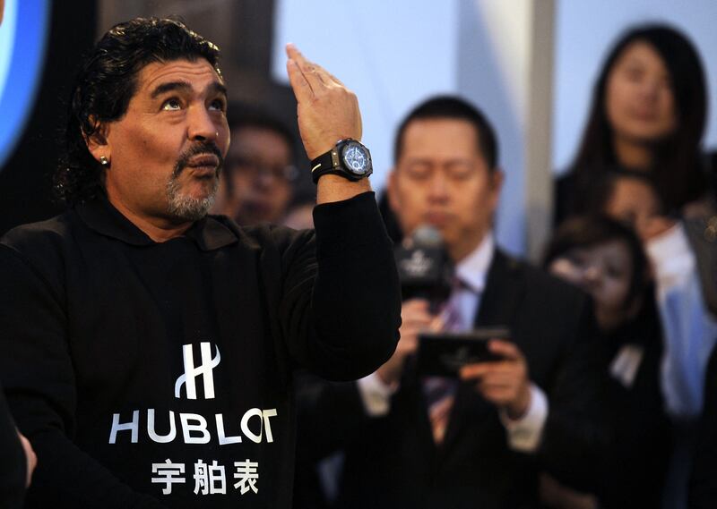 Diego Maradona's estate tokenised 10 items from his illustrious career. These included the ST DuPont pen, a signed shirt from the 1986 World Cup, a signed freestyle football and Maradona’s best-player trophy from the FIFA Youth World Championship in 1979. AFP