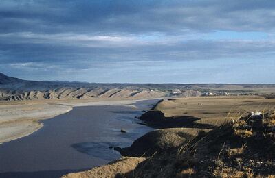 The Tigris, in the northeast of Syria, forms the border river to Turkey and Iraq © Staatliche Museen zu Berlin, Museum für Islamische Kunst, Eugen Wirth, 1965