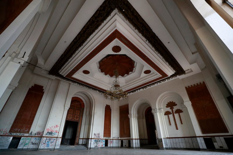 One of Saddam's palaces in the Babylon Tourist Resort in the Babil Governorate in central Iraq. AFP