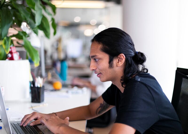 DUBAI, UNITED ARAB EMIRATES. 18 AUGUST 2019. 

27-year-old Gaurav Maitreya has aspirations to hit financial independence soon and saves 15% of his salary to do so, with a view to being even more successful than his parents. 

(Photo: Reem Mohammed/The National)

Reporter:
Section: