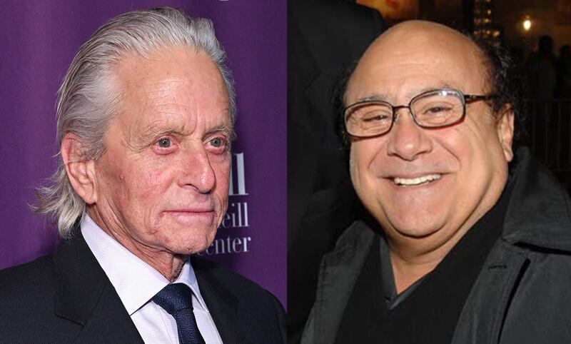 Hollywood friends Michael Douglas and Danny DeVito shared an apartment in New York in the 1960s. AFP
