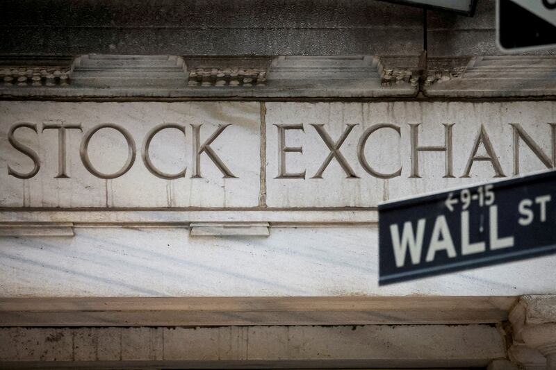 The Wall Street entrance to the New York Stock Exchange is seen in New York City. Bets on a more dovish Fed have boosted tech and growth stocks, whose future profits are discounted less when interest rates fall. Reuters