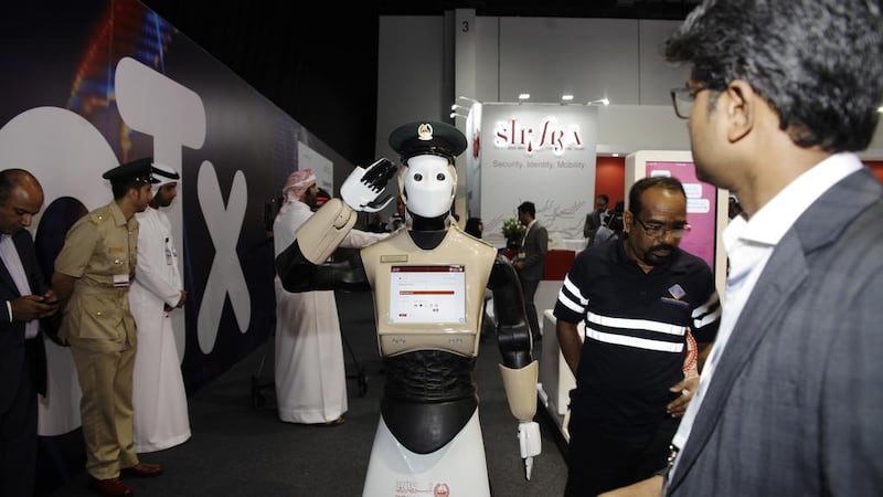 Last year, Dubai Police recruited the world's first robocop. Anna Nielsen / The National