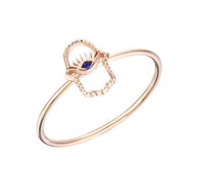 Meghan Markle wore a $440 Hamsa ring by Turkish designer Kismet by Mikla. Courtesy: Kimset by Milka