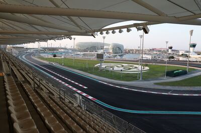 View of the wider turn at the South Circuit of Marina Circuit in Abu Dhabi. Pawan Singh / The National
