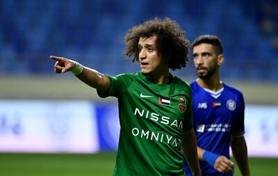 Omar Abdulrahman playing for Shabab Al Ahli. Photo: PLC