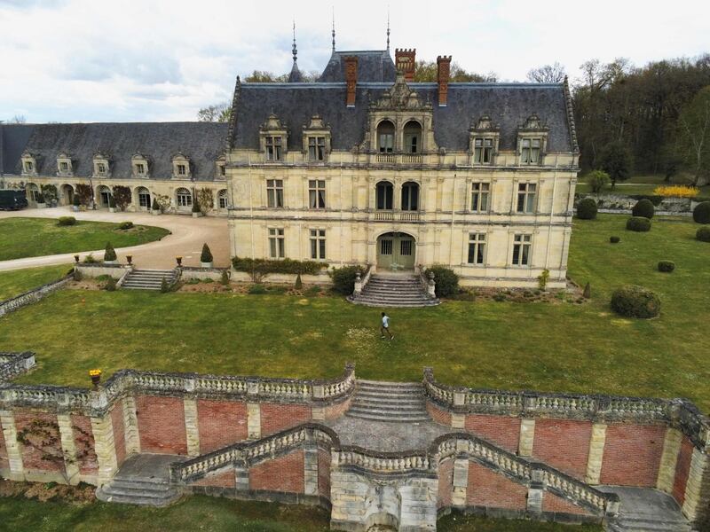 The Chateau de la Bourdaisiere in Montlouis-sur-Loire, central France. AFP