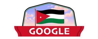 A Google Doodle celebrating Jordanian Independence Day. Courtesy Google