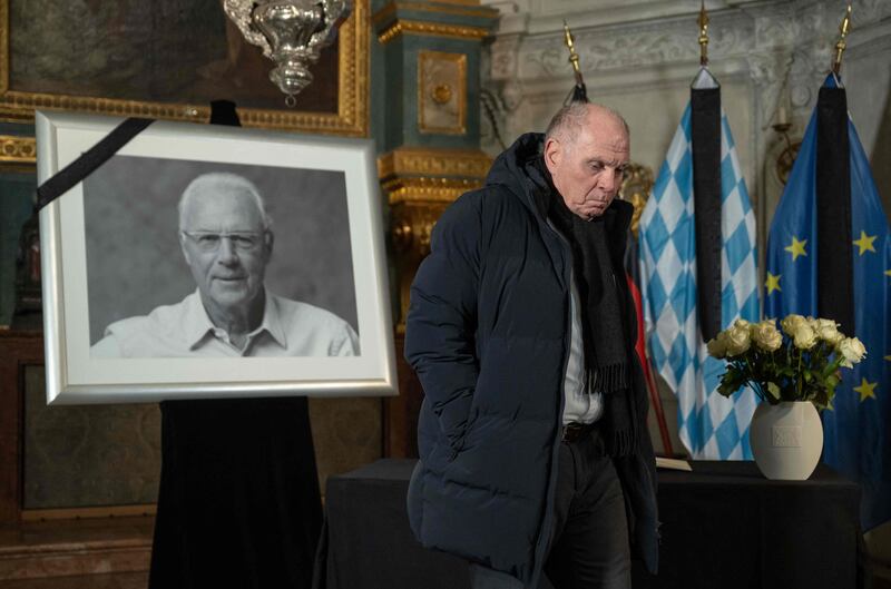 Bayern Munich FC’s honorary president Uli Hoeness mourns the death of his former teammate Franz Beckenbauer, aged 78, widely regarded as the greatest footballer Germany has produced. AFP