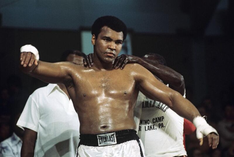 Muhammad Ali training ahead of his heavyweight fight against British Richard Dunn. Istvan Bajzat / EPA