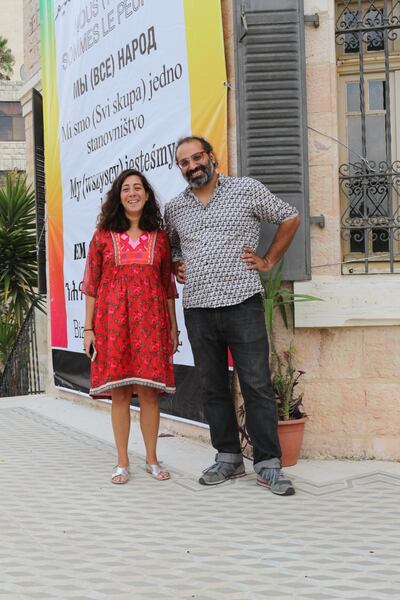 Reem Shadid and Yazan Khalili curated an exhibition around the theme of "debt" for the Qalandiya International: "financial debt, power debt, and also the debt you owe you family," says Shadid