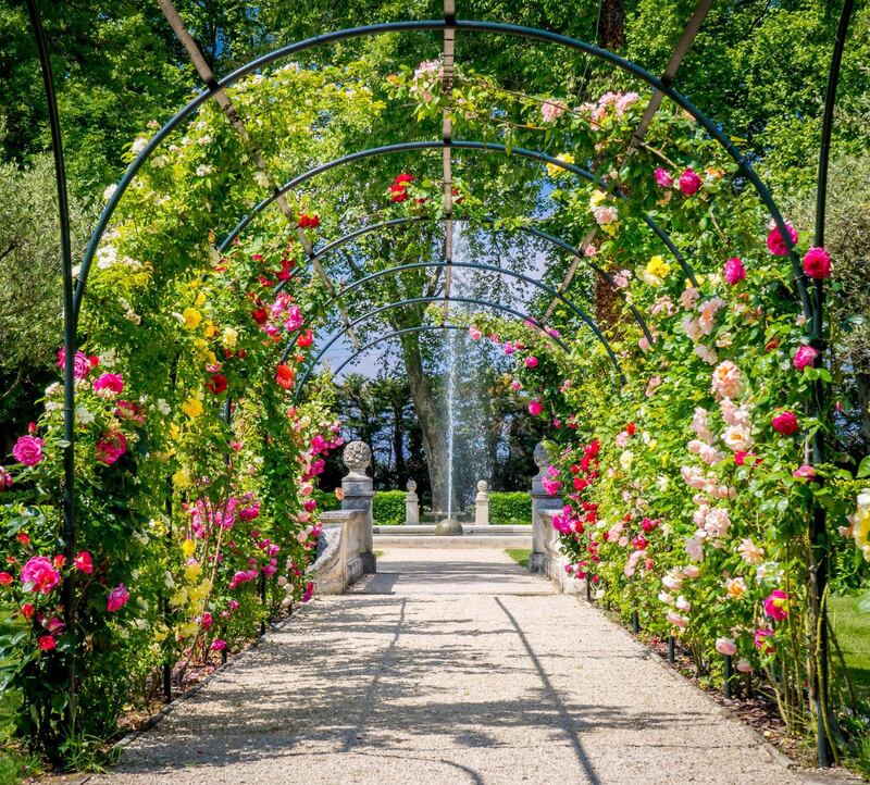 Lush green gardens. Courtesy Chateau De Tourreau