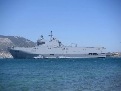 France's Tonnerre helicopter carrier. Wikimedia Commons