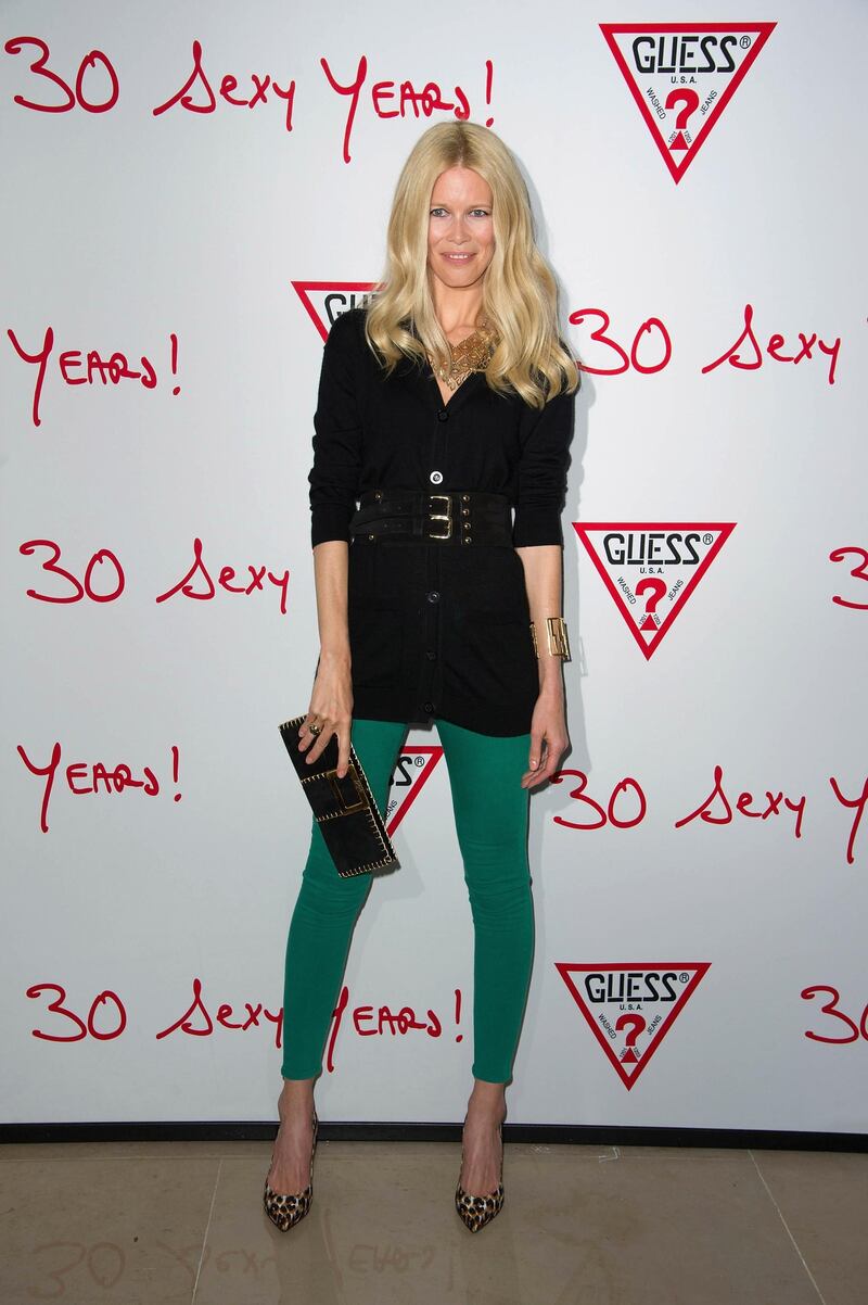 PARIS, FRANCE - MAY 03:  Claudia Schiffer attends 'Guess' 30th Anniversary Celebration at Hotel George V on May 3, 2012 in Paris, France.  (Photo by Pascal Le Segretain/Getty Images)