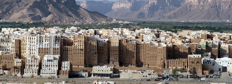 The mud-brick 'skyscrapers' of the ancient fortified city of Shibam, Yemen. Shibam is the oldest metropolis in the world to use vertical construction, which dates back to the 16th century.   EPA