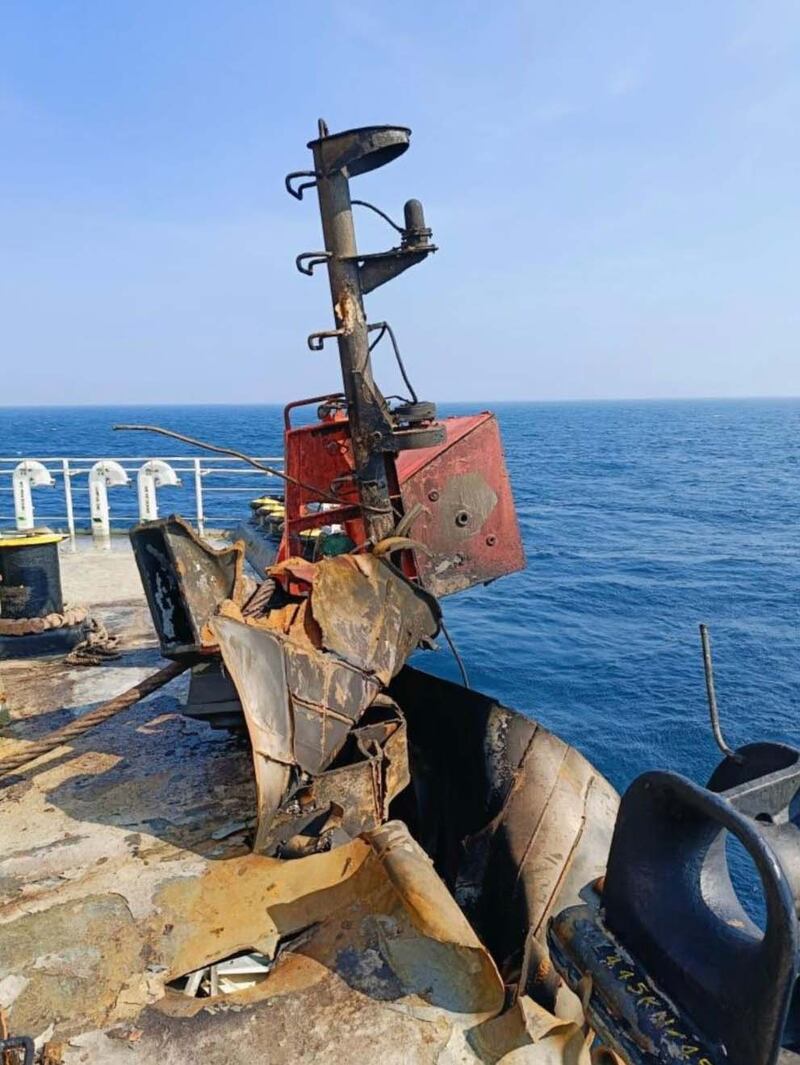 The damaged Liberian chemical tanker Chem Pluto was escorted to safety in Mumbai for repairs
