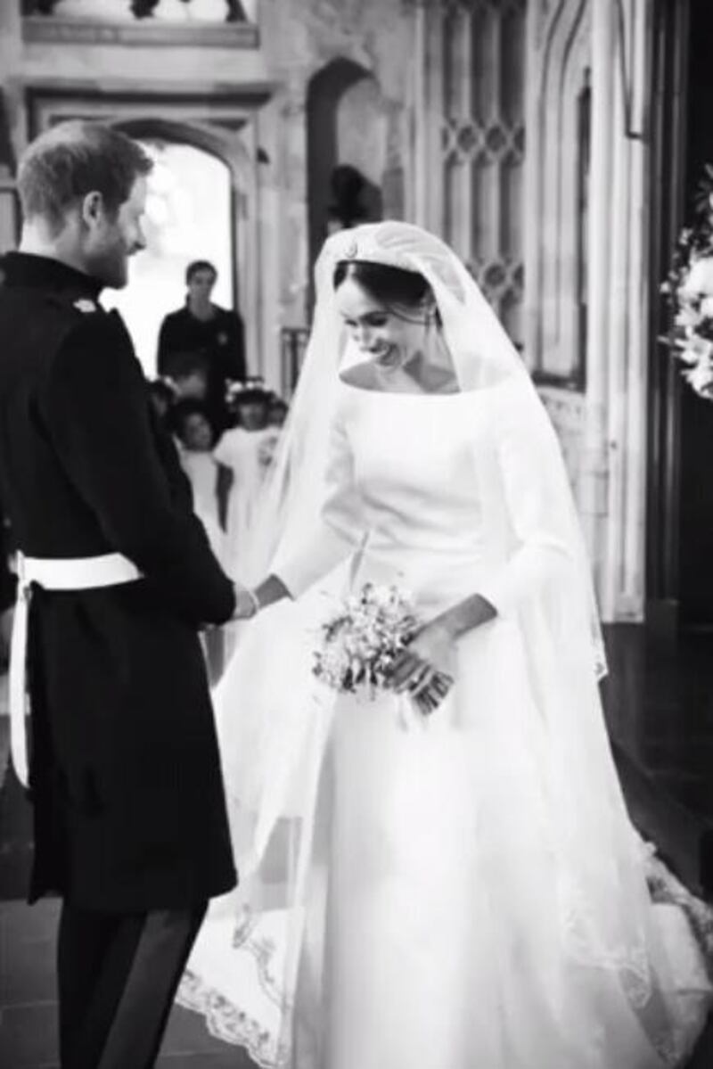 The Duke and Duchess of Sussex on their wedding day. Instagram / Sussex Royal