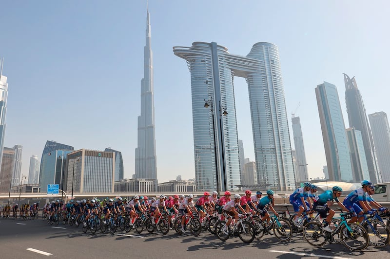 The UAE Tour will take place across the country and pass some of the most famous landmarks. Photo: LaPresse