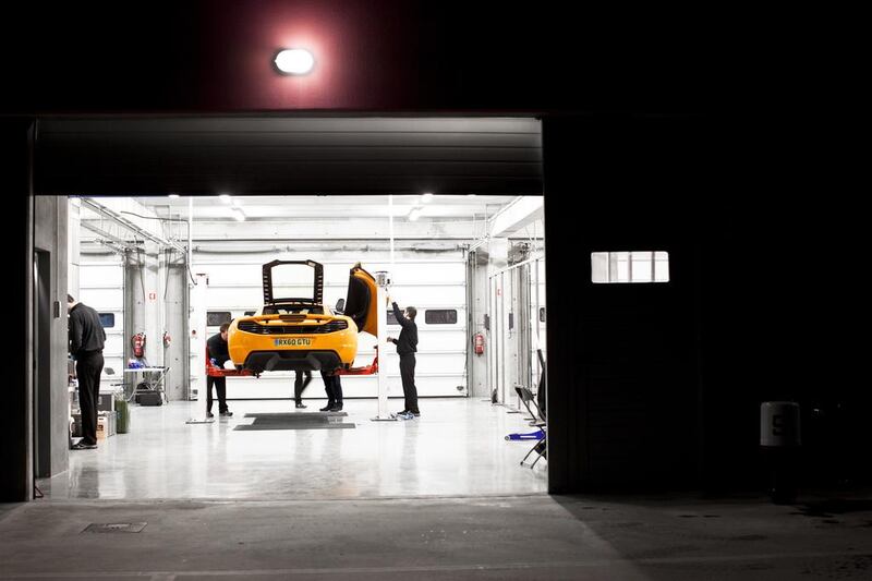 The production line at McLaren is akin to a James Bond-style lab. Courtesy: McLaren