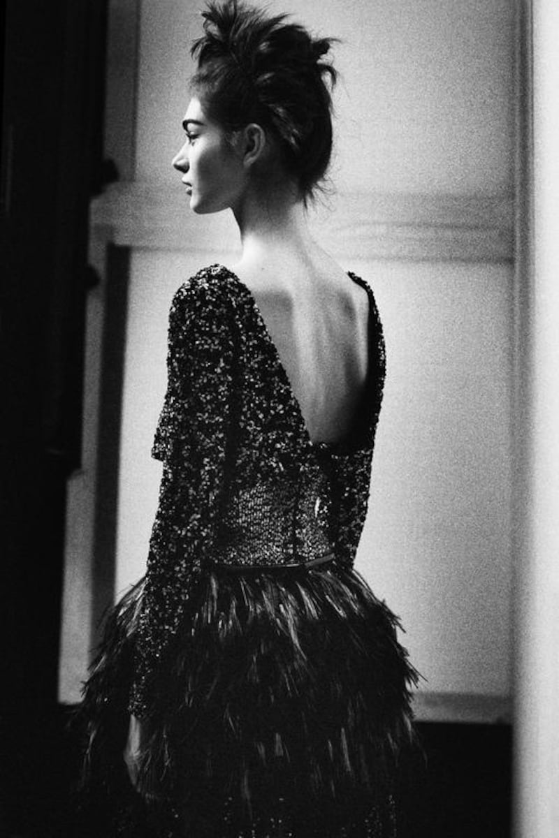 The final fitting takes place at the Chanel Studio, in Lagerfeld’s presence, the day before the show. (Courtesy: Chanel)