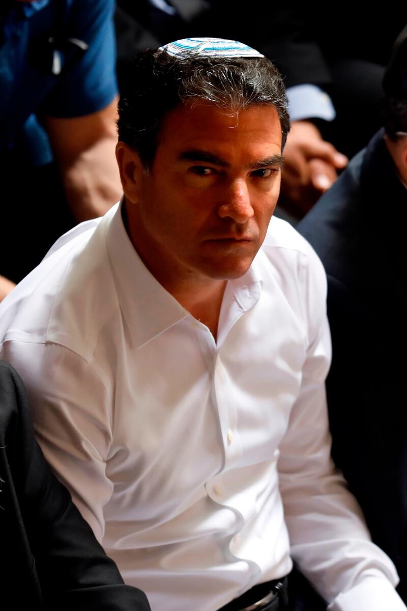 (FILES) In this file photo taken on April 30, 2017 director of the Mossad Yossi Cohen attends an event for the dedication of a new memorial wall for Israel’s fallen servicemen and women, at Mount Herzl in Jerusalem. Israel's Mossad spy agency chief Yossi Cohen visited the United Arab Emirates for security talks, Emirati state media reported on August 18, 2020, days after the countries agreed to establish diplomatic ties. Cohen discussed "cooperation in the fields of security", regional developments and other topics with the UAE's national security advisor, Sheikh Tahnoun bin Zayed Al Nahyan, in Abu Dhabi, reported the official WAM news agency.
 / AFP / GALI TIBBON
