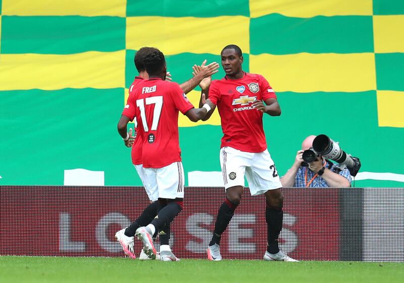 Odion Ighalo: 6. Little service prior to goal, then  swivelled to continue record of scoring in every United game he’s started – a complicated chance to finish. Writes ‘scores goals’ as his occupation on official documents. PA