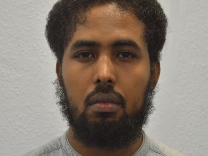 Ali Abdillahi was jailed for eight years and 10 months after he admitted spreading terrorist material. Photo: Metropolitan Police