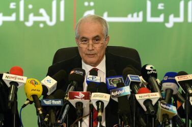 Tayeb Belaiz, the head of Algeria's constitutional council, stepped down on Tuesday after weeks of growing ire from protesters, state television reported. AFP, file 