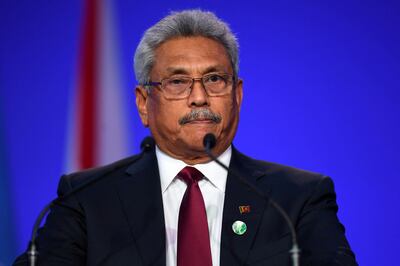 President Gotabaya Rajapaksa and his wife spent the night at a military base next to the main international airport before their departure. Reuters