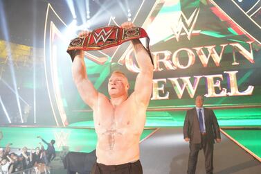 Brock Lesnar has regained the WWE Universal title. Image courtesy of WWE