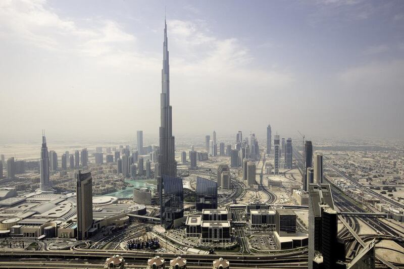 The mixed-use 369.1-metre tower in Dubai’s central business district will be one block away from the Burj Khalifa. Jaime Puebla / The National