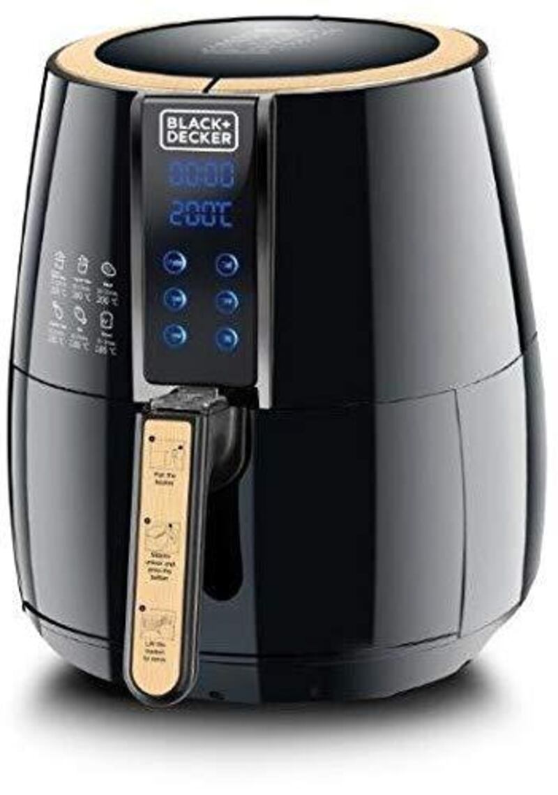 This Black + Decker four litre digital air fryer is now Dh280, meaning the discount is 49%. 