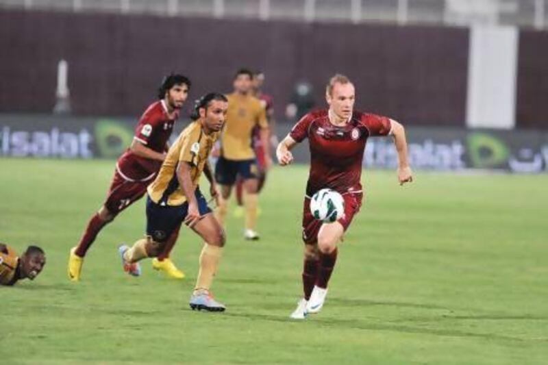 Srdan Andric missed Al Wahda’s last match because of a suspension.