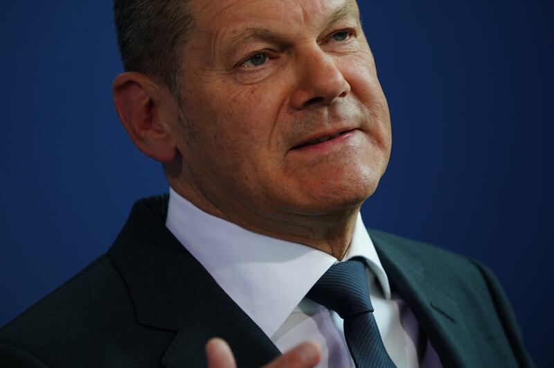 Critics say German Chancellor Olaf Scholz has been dragging his feet on sending heavy weapons to Ukraine for weeks. EPA