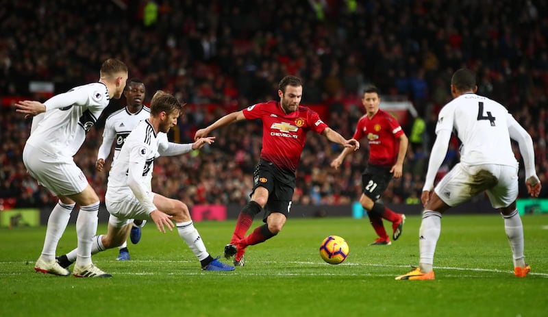 Right midfield: Juan Mata (Manchester United) – Brought up both a half-century of goals and assists in the Premier League with a classy display against Fulham. Getty Images