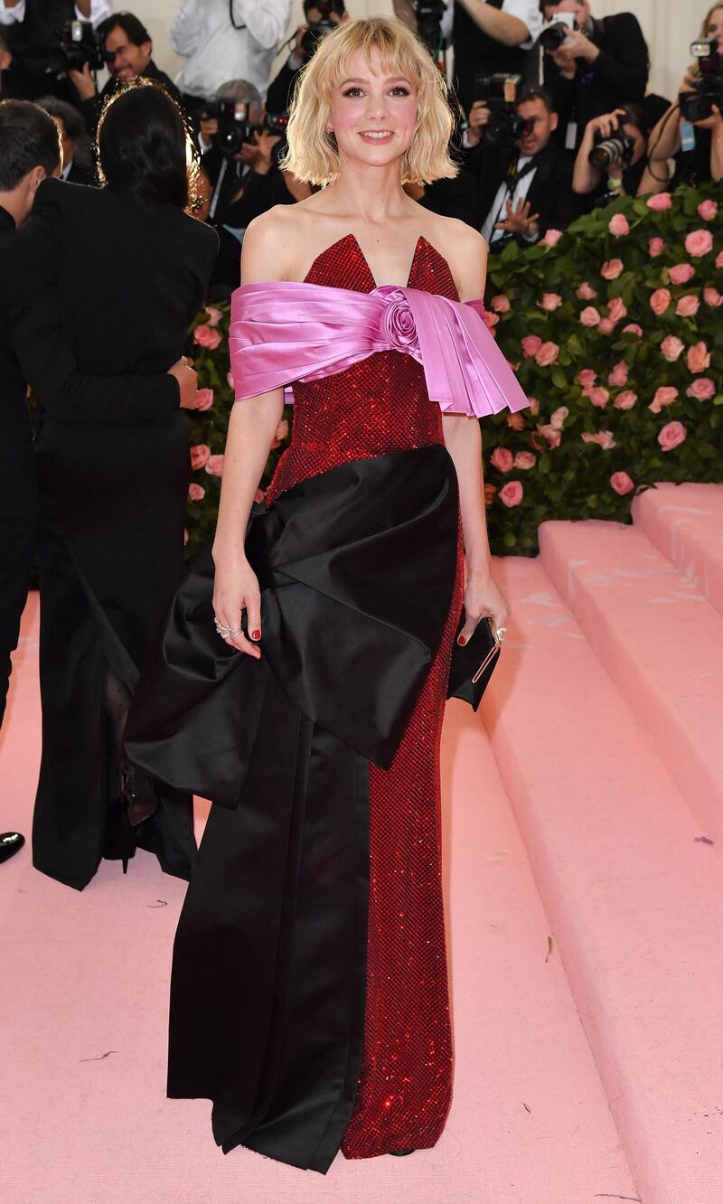 Actress Carey Mulligan arrives at the 2019 Met Gala in New York on May 6. AFP