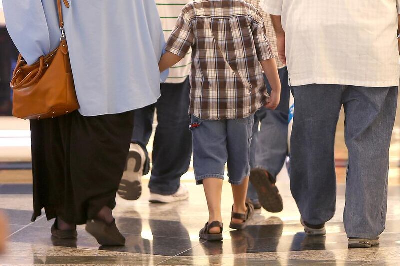 The UAE ranks third in the Middle East of the countries with the greatest prevalence of obesity with 37 per cent of residents classed as obese. Pawan Singh / The National