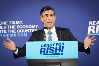 Rishi Sunak championed low-tax freeports in his time at the Treasury. AP 