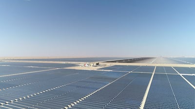 Mohammed bin Rashid Al Maktoum Solar Park, 50km south of Dubai. Photo: Dewa