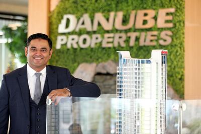Dubai, United Arab Emirates - December 11, 2018: Atif Rahman has been with Danube for five years and is credited with its growth. It is one of the top five property developers in Dubai. He will talk shopping sprees and creating affordable luxury. Tuesday the 11th of December 2018 at Danube Properties Head Office, Dubai. Chris Whiteoak / The National