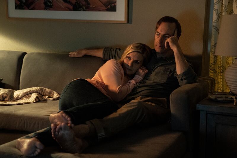 Bob Odenkirk and Rhea Seehorn in 'Better Call Saul'. AP