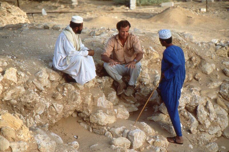 Fiennes searching for the lost city of Ubar called "the Atlantis of the Sands" by Lawrence of Arabia, in Oman