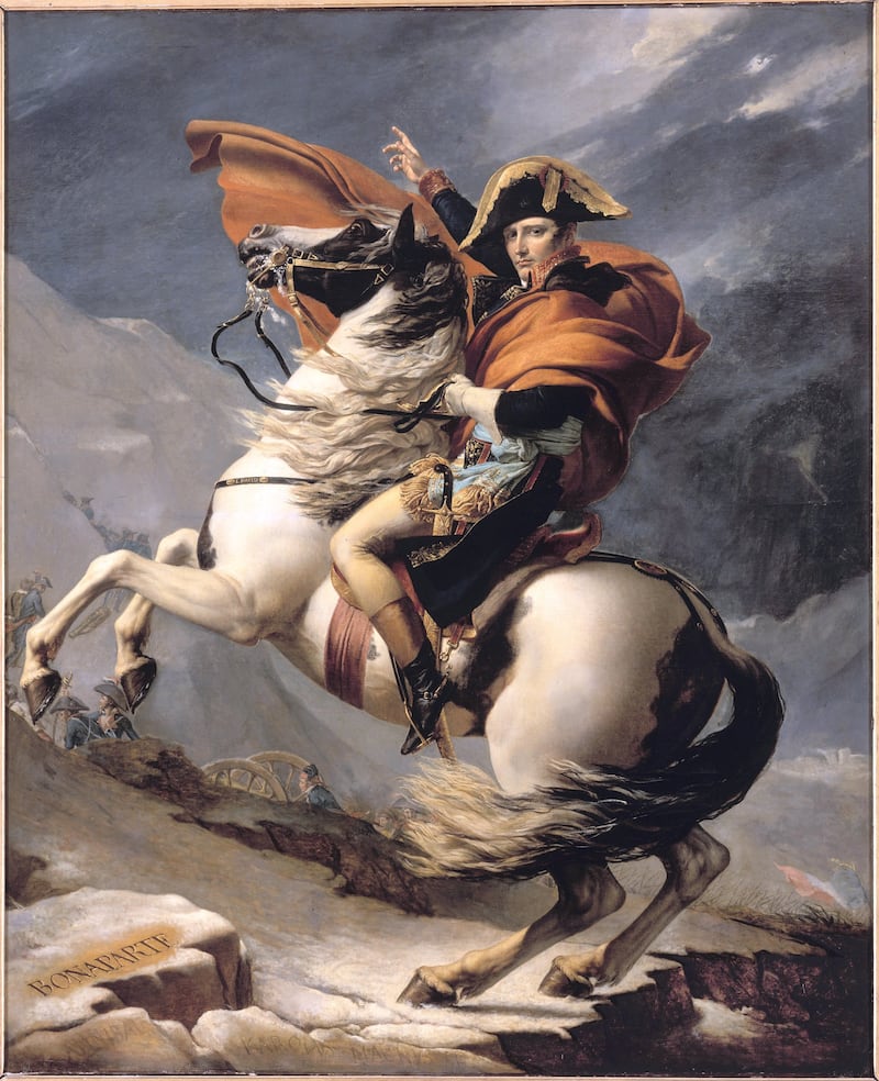 18 - Napoleon Crossing the Alps
Jacques-Louis David (1748-1825) France, 1803
Oil on canvas
267.5 x 223 cm
MusŽe national des cha?teaux de Versailles et de Trianon
© RMN (Cha?teau de Versailles) F. Raux

 - Louvre Abu Dhabi Reveals Loans From France For Opening Year 