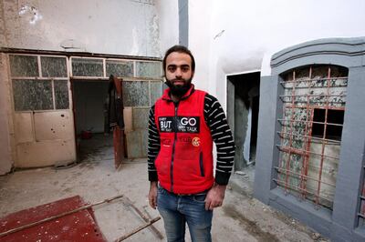 IRAQ-MOSUL_S TWO GOVERNORS-PICTURED-Twenty-five-year-old Mohamed Al Rahou who is now starting to rebuild his family home with the help of a local NGO. Charlie Faulkner for The National