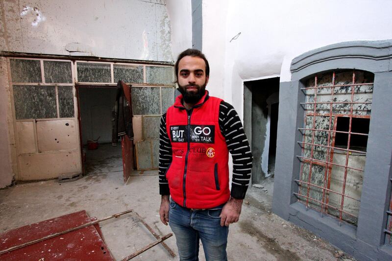 IRAQ-MOSUL_S TWO GOVERNORS-PICTURED-Twenty-five-year-old Mohamed Al Rahou who is now starting to rebuild his family home with the help of a local NGO. Charlie Faulkner for The National