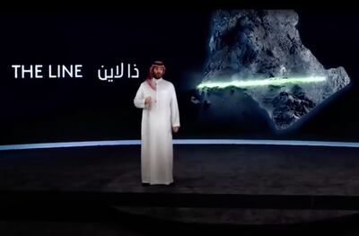 Saudi Crown Prince Mohammed bin Salman unveils The Line, a 170-kilometre belt of connected future communities around the new city of Neom.